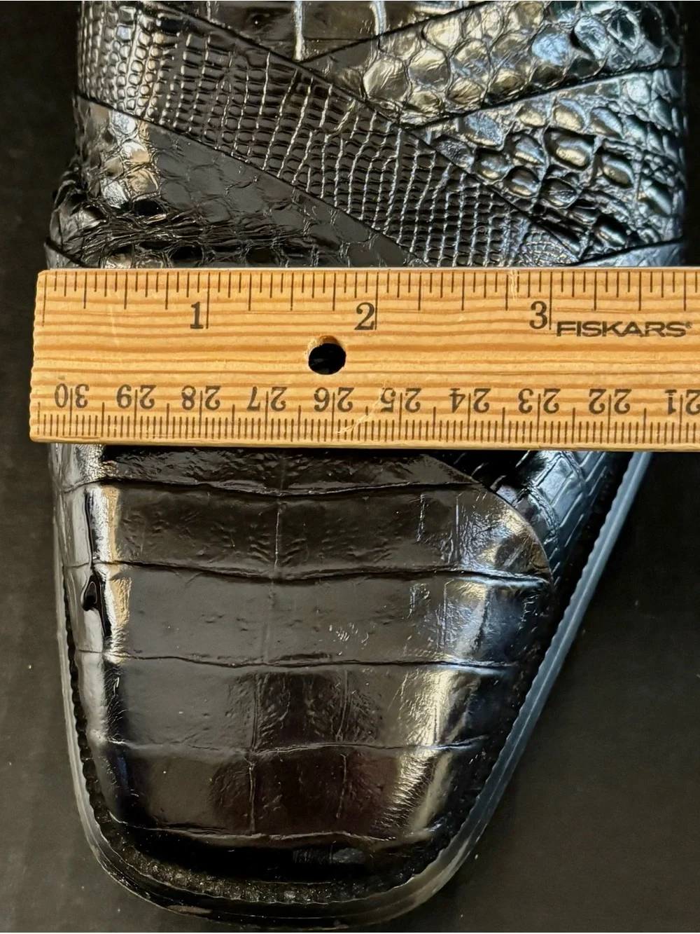 Giorgio Brutini Genuine Snakeskin Dress Loafers Men’s 11M Black Leather Slip On